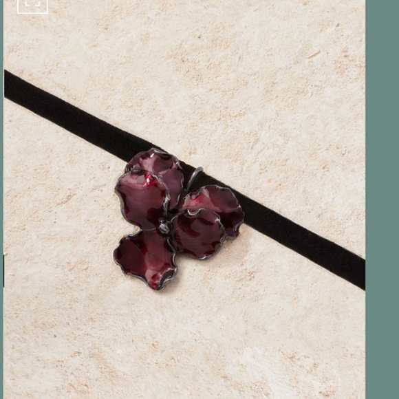 Madina Visconti Panzè Choker in Silver with Cherry - Picture 3 of 4